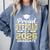 Proud Stepdad Of A 2026 Graduate Class Of Graduation Premium Tri-Blend Comfort Colors Sweatshirt Blue Jean