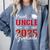 Proud Uncle Of a Class Of 2025 Graduate For Graduation Comfort Colors Sweatshirt Blue Jean