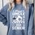 Proud Uncle Of a Soccer Senior 2026 Graduation Comfort Colors Sweatshirt Blue Jean
