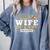 Proud Wife Of a DPT Graduate Graduation Grad Comfort Colors Sweatshirt Blue Jean