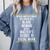 Queen MSW Social Work Masters Graduation Comfort Colors Sweatshirt Blue Jean