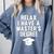Relax I Have a Master's Degree Graduation Comfort Colors Sweatshirt Blue Jean