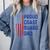 Retro Proud Coast Guard Dad Graduation Dad Usa Flag Outfit Comfort Colors Sweatshirt Blue Jean