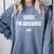 Retro Sorry I'm Awkward Sorry Introvert Awkward Comfort Colors Sweatshirt Blue Jean