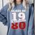 Reunion 1980 Class Of 1980 Reunion 80 Graduation 1980 Comfort Colors Sweatshirt Blue Jean