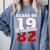 Reunion 1982 Class Of 1982 Reunion 82 Graduation 1982 Comfort Colors Sweatshirt Blue Jean