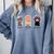 Rock Paper Scissors Hand Game Cute Paw Cat Introvert Comfort Colors Sweatshirt Blue Jean