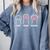 Rock Paper Scissors Hand Game Cute Paw Cat Introvert Comfort Colors Sweatshirt Blue Jean