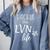 Rockin This Life Cute LVN Graphic For Nurse Graduation Comfort Colors Sweatshirt Blue Jean