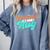 Sarcasm It's How I Hug Sarcastic Humor Introvert Comfort Colors Sweatshirt Blue Jean