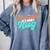 Sarcasm It's How I Hug Sarcastic Humor Introvert Comfort Colors Sweatshirt Blue Jean