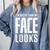 Sarcastic Shy People Introverts I'm Nicer Than My Face Looks Comfort Colors Sweatshirt Blue Jean