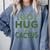 Sassy Saying Go Hug Cactus Introverts Sassy Quote No Hugs Comfort Colors Sweatshirt Blue Jean