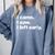 I Came I Saw I Left Early Design For Introverts Comfort Colors Sweatshirt Blue Jean