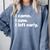 I Came I Saw I Left Early Design For Introverts Comfort Colors Sweatshirt Blue Jean