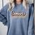 Senior 2021 Grad Shirt Retro 2021 Graduation Comfort Colors Sweatshirt Blue Jean