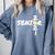 Senior 2021 Volleyball Graduation Shirt Comfort Colors Sweatshirt Blue Jean