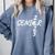 Senior 2023 Fishing Graduation Comfort Colors Sweatshirt Blue Jean