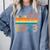 Senior 2023 Retro Class Of 2023 Seniors Graduation 23 Comfort Colors Sweatshirt Blue Jean