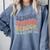 SENIOR 2023 Retro Class Of 2023 Seniors Graduation 23 Hippie Comfort Colors Sweatshirt Blue Jean