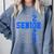 Senior 2024 Graphic Class Of 2024 Graduation Graphic Comfort Colors Sweatshirt Blue Jean