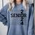 Senior 2024 Class Of 2024 Graduation 2024 Women Boy Girl Comfort Colors Sweatshirt Blue Jean
