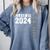 Senior 2024 Class Of 2024 Seniors Graduation 2024 Senior 24 Comfort Colors Sweatshirt Blue Jean