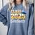 Senior 2025 Class Of 2025 Senior Graduate 2025 Graduation Comfort Colors Sweatshirt Blue Jean