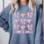 Senior 2025 Coquette Pink Bow Class Of 2025 Graduation Girls Comfort Colors Sweatshirt Blue Jean