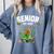 Senior 2025 Graduation Caterpillar For Kids Cute Coquette Comfort Colors Sweatshirt Blue Jean
