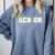 Senior 2025 Graduation 2025 Class Senior 2025 Grad Comfort Colors Sweatshirt Blue Jean
