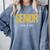Senior 2025 Graduation Class Of 2025 Senior Men Women Comfort Colors Sweatshirt Blue Jean