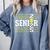 Senior 2025 Softball Class Of 2025 Graduation Comfort Colors Sweatshirt Blue Jean