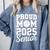 Senior 2025 Volleyball Mom High School Graduation Outfit Fun Comfort Colors Sweatshirt Blue Jean