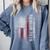 Senior 2026 American Flag Shirt USA Graduation Class Of 2026 Comfort Colors Sweatshirt Blue Jean