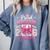 Senior 2026 Class Of 26 Coquette Pink Bow Graduation Sister Comfort Colors Sweatshirt Blue Jean