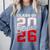 Senior 2026 Class Of 2026 Graduation 2026 Senior 26 Graduate Comfort Colors Sweatshirt Blue Jean