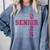Senior 2026 Class Of 2026 Graduation 2026 Pink Girl Women Comfort Colors Sweatshirt Blue Jean