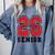 Senior 2026 Class Of 2026 School Graduation 2026 Merch Comfort Colors Sweatshirt Blue Jean