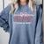 Senior 2026 Coquette Bow Class Of 2026 Graduation Graduate Comfort Colors Sweatshirt Blue Jean