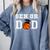 Senior 2026 Dad Basketball Graduation Comfort Colors Sweatshirt Blue Jean
