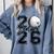 Senior 2026 Golf Player Heart Graduation Girls Teens Comfort Colors Sweatshirt Blue Jean
