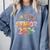 Senior 2026 Groovy Retro Grad Class Of 2026 Graduation Kids Comfort Colors Sweatshirt Blue Jean