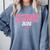 Senior 2026 Pink Coquette Bow Class Of 2026 Graduation Women Comfort Colors Sweatshirt Blue Jean