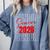Senior 2026 Retro Class Of 2026 Graduation For Students Comfort Colors Sweatshirt Blue Jean