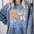 Senior 2026 Retro Groovy Flowers Graduation Comfort Colors Sweatshirt Blue Jean