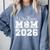Senior 2026 Wrestling Mom Proud Senior 2026 Mom Graduation Comfort Colors Sweatshirt Blue Jean