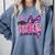 Senior 2027 Class Of 2027 Coquette Girl Pink Graduation 2027 Comfort Colors Sweatshirt Blue Jean