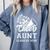 Senior Cheerleader Aunt Cheer Class Of 2026 Graduation Women Comfort Colors Sweatshirt Blue Jean