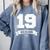 Senior Class Of 2019 Graduation School College Comfort Colors Sweatshirt Blue Jean